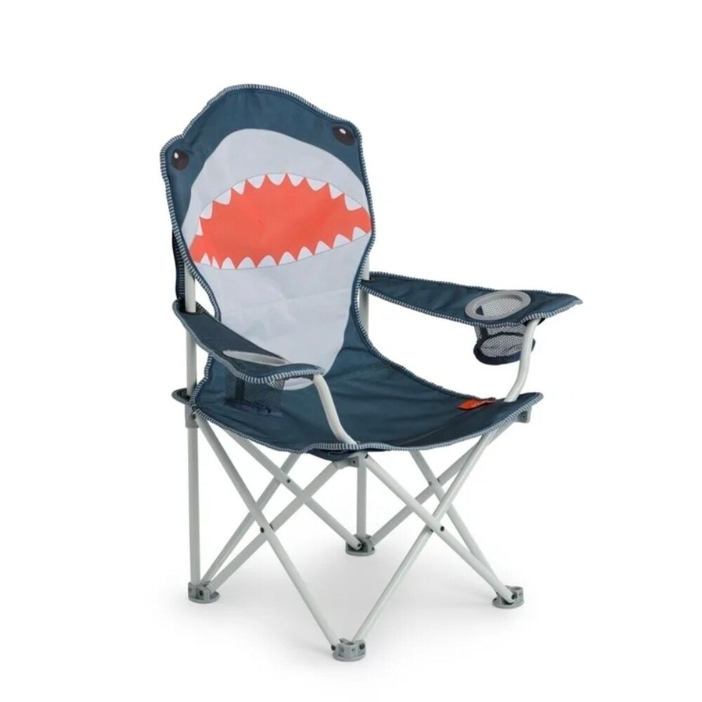 Firefly! Outdoor Gear Finn the Shark Kid's Camping Chair Navy Gray w/ Carry Case